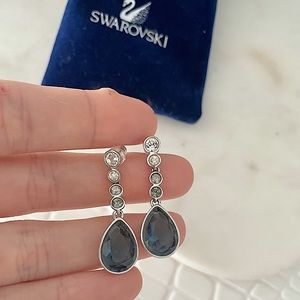 Swarovski Crystal Earrings Blue